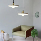 Modern Terrazzo Round Pendant Lights For Living Room