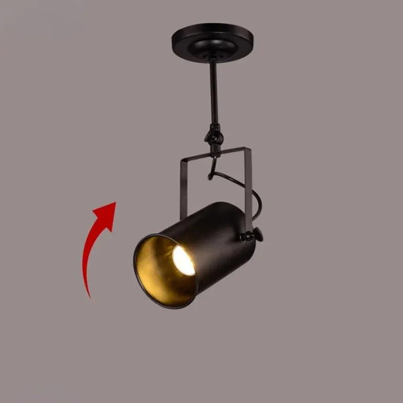Three-Light Black Metal Ceiling Light - Clowas