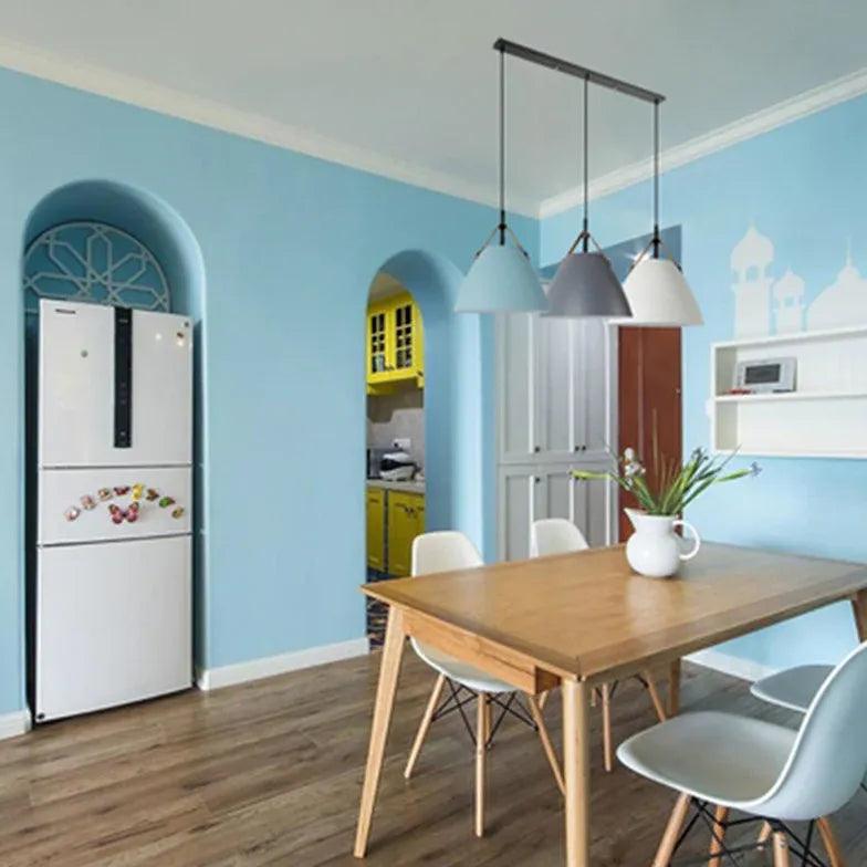 Three-Light Metal Modern Dining Room Pendant Light - Clowas