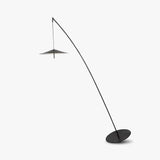 Nordic Weeble Arc Black Metal Floor Lamp