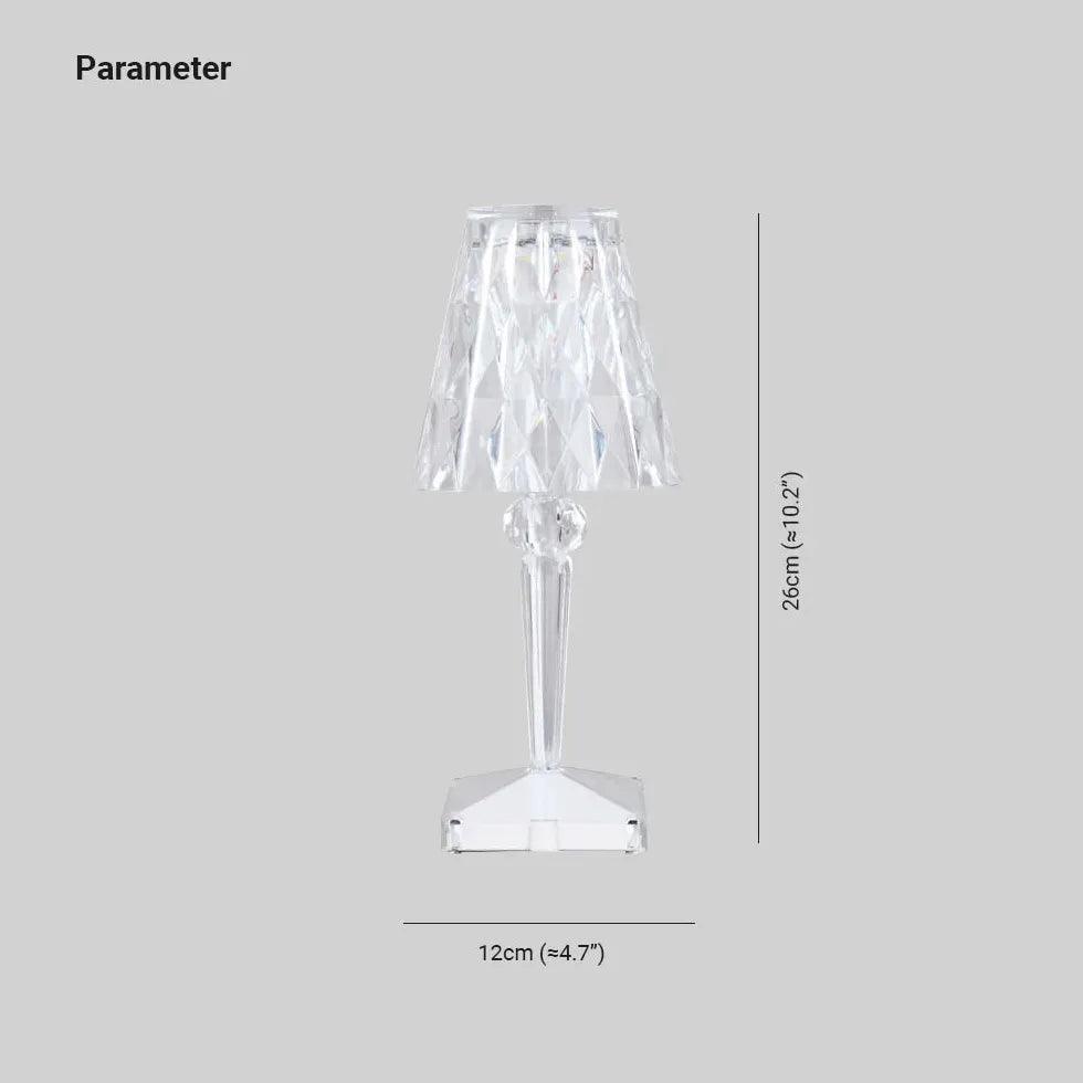 Transparent Crystal Ambient Table Lamp - Clowas