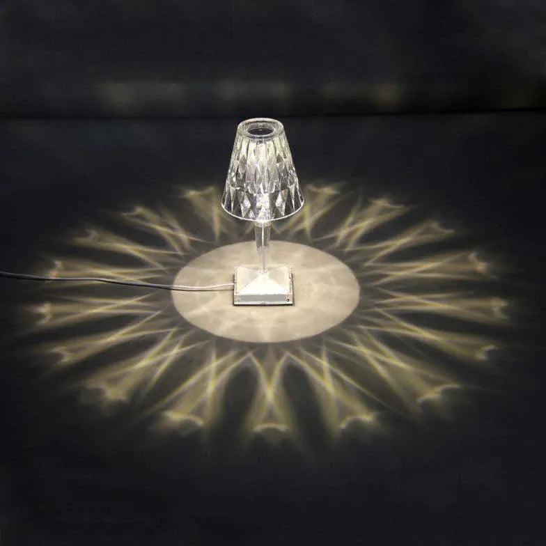 Transparent Crystal Ambient Table Lamp - Clowas