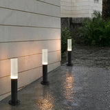 LED Bollard Lights Outdoor Solar Cylindrical