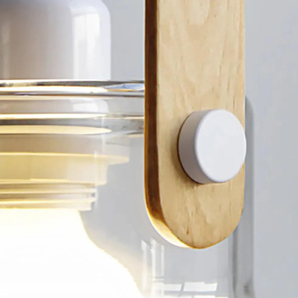 Transparent Glass Modern Dining Room Pendant Light - Clowas