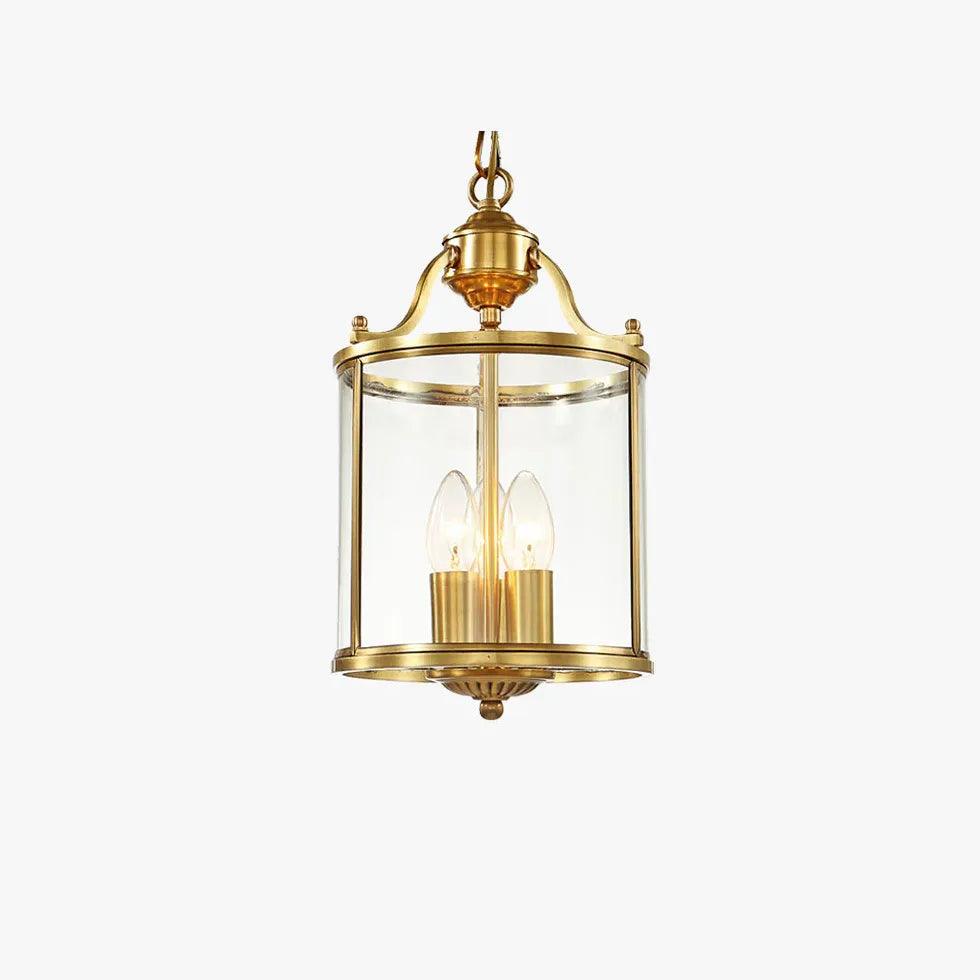 Transparent Lantern Vintage Gold Pendant Light - Clowas