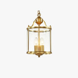 Transparent Lantern Vintage Gold Pendant Light - Clowas