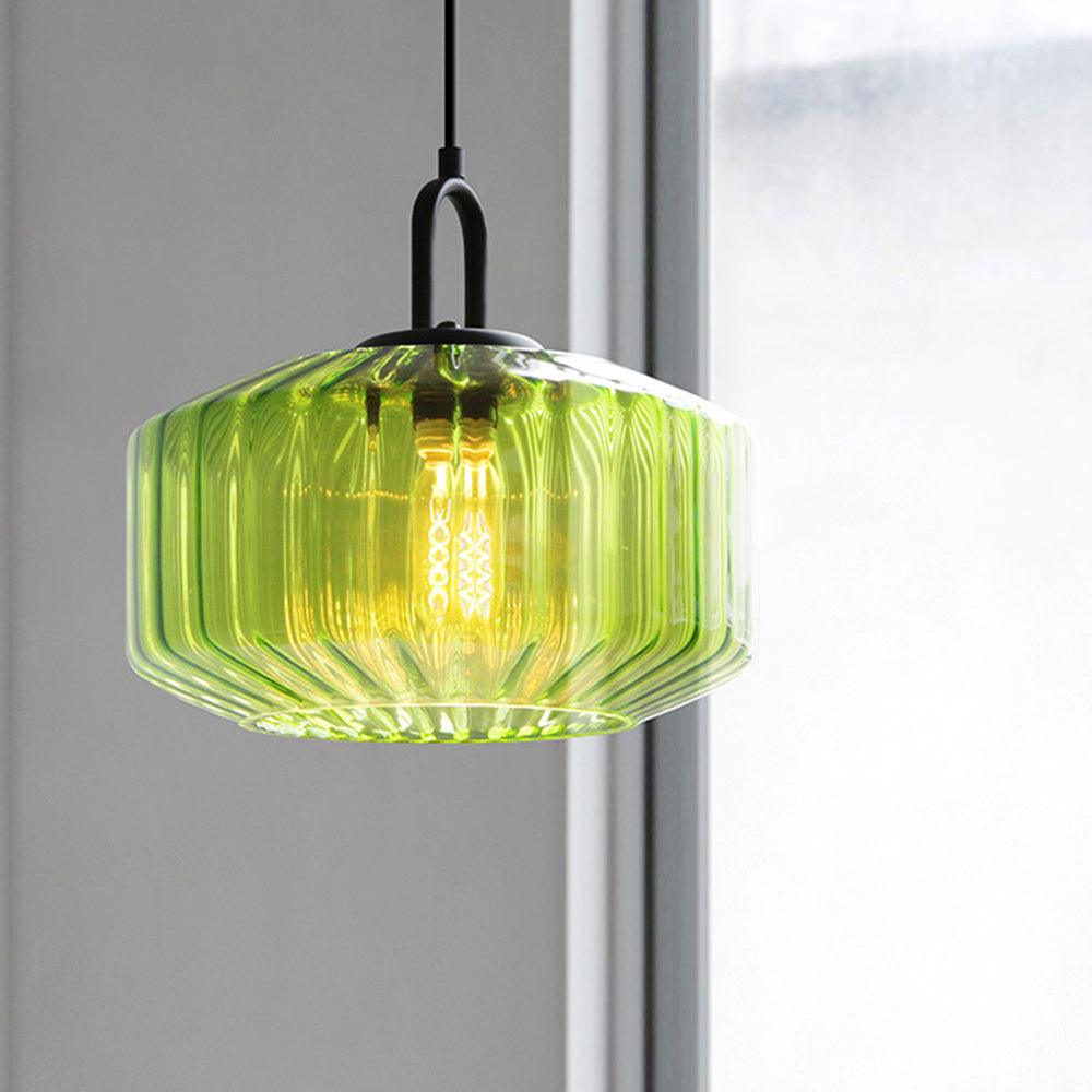 Modern Dining Stained Glass Pendant Light Fixture