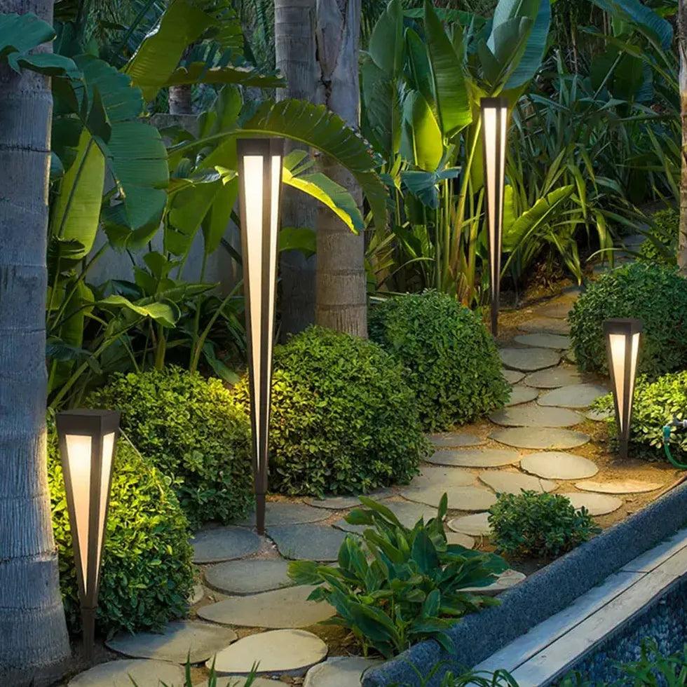 Cone Shaped Waterproof Solar Garden Light