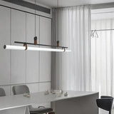 Tubular Metal LED Dining Room Pendant Light - Clowas