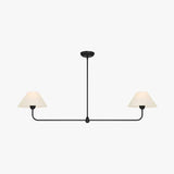 Two-Light White Shade Kitchen Pendant Light - Clowas