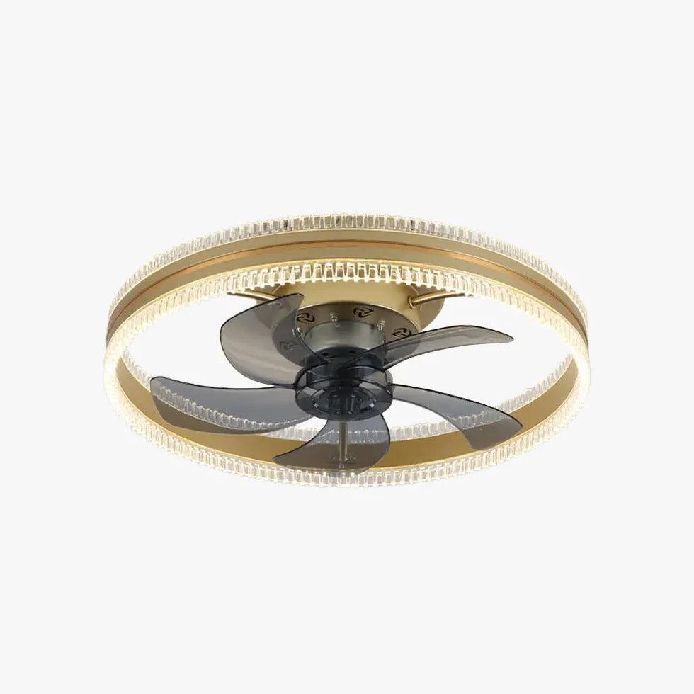Two-Tone Ring Ceiling Fan with Light - Clowas