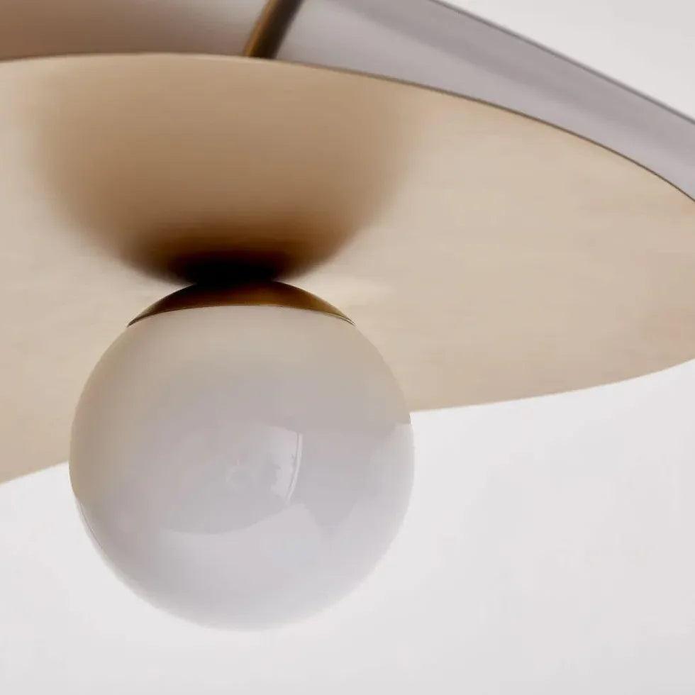 Two-tone Wavy Lampshade Modern Pendant Light - Clowas