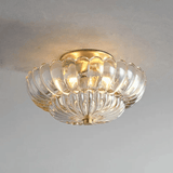 Thick Glass Flush Mount Ceiling Light for Living Room