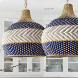 Rattan Dome Pendant Light for Dining Room