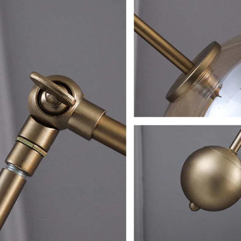 Sphere Long-Arm Minimalist Metal Floor Lamp - Clowas