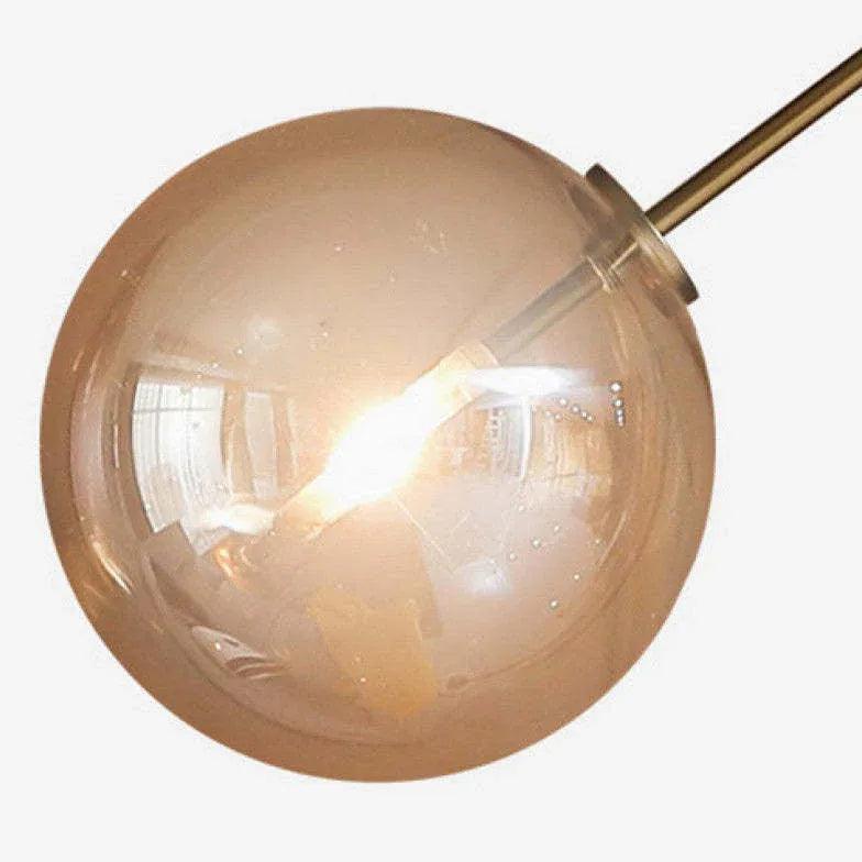 Sphere Long-Arm Minimalist Metal Floor Lamp - Clowas