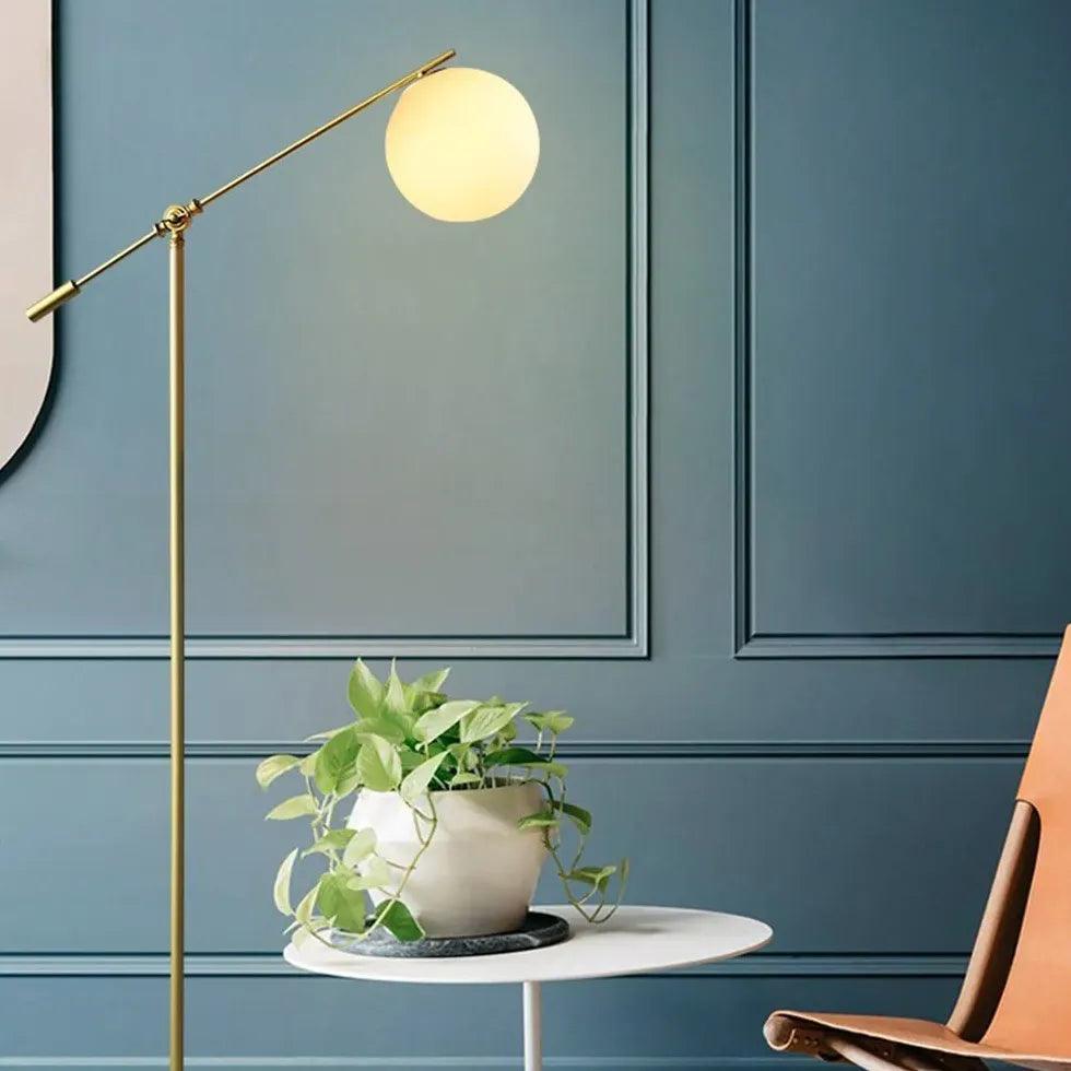 Nordic Glass Ball Modern Gold Floor Lamp