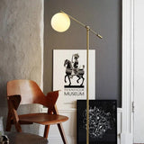 Nordic Glass Ball Modern Gold Floor Lamp
