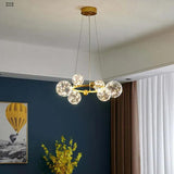 Glass Globe Pendant Lighting for Modern Bedroom