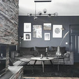 Nordic Long Glass Globe Pendant Light with Bubble Glass