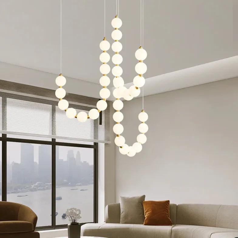 U-Shaped Modern White Artistic Design Pendant Light - Clowas