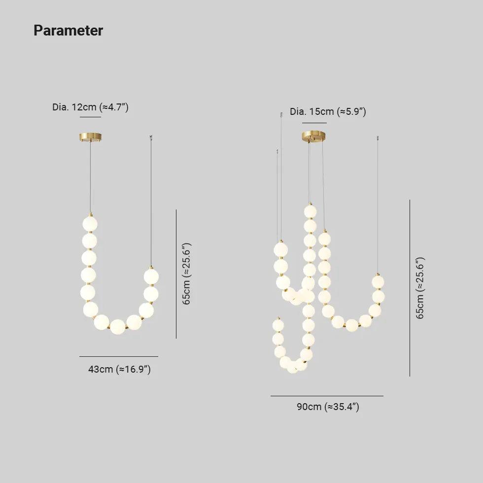 U-Shaped Modern White Artistic Design Pendant Light - Clowas