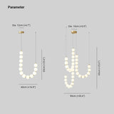 U-Shaped Modern White Artistic Design Pendant Light - Clowas