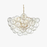 Transparent Glass Spherical Multi-Light Branch Chandelier - Clowas