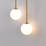 Brass Wall Lighting with Double Globe Design