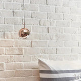 Orb Pendant Light Fixture with Minimalist Gold Design