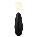Minimalist Black Gourd Glass Globe Floor Lamp