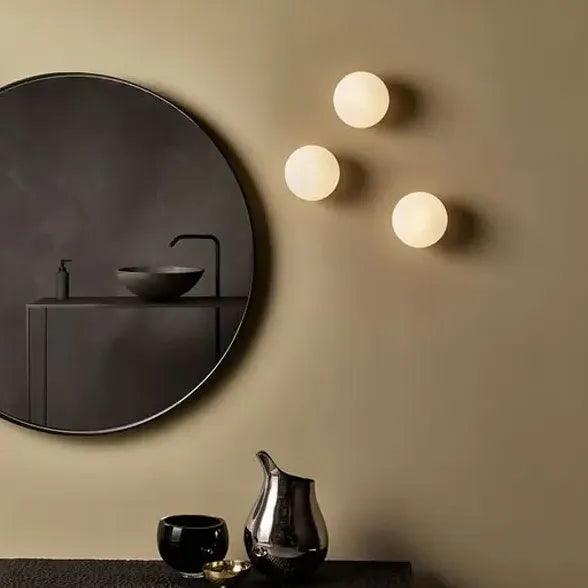 Luxury Brass Pebble Wireless Bedroom Wall Lights