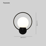 Black Circular Wall Lights for Bedroom