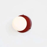 Modern LED Wall Lights Cream Glass Globe Design