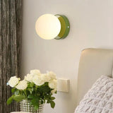 Modern LED Wall Lights Cream Glass Globe Design