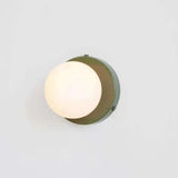 Modern LED Wall Lights Cream Glass Globe Design