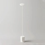 Minimalist Marble Geometric Line Black and White Floor Lamp