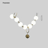 Vintage Cream Metal Lighting Pendants in Brass