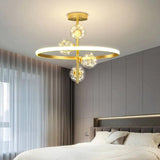 Glass Bubble Starry Sky Modern Bedroom Pendant Light