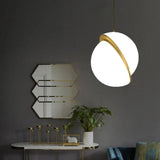 Nordic Creative Offset Ball Modern Bedroom Pendant Light
