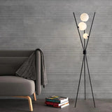 Modern Moonlight Eye-Caring Tripod Floor Lamp Black