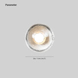 Bubble Glass Outdoor Wall Light Waterproof Crystal Style