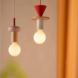Modern Wood Pendant Light for Kids Room