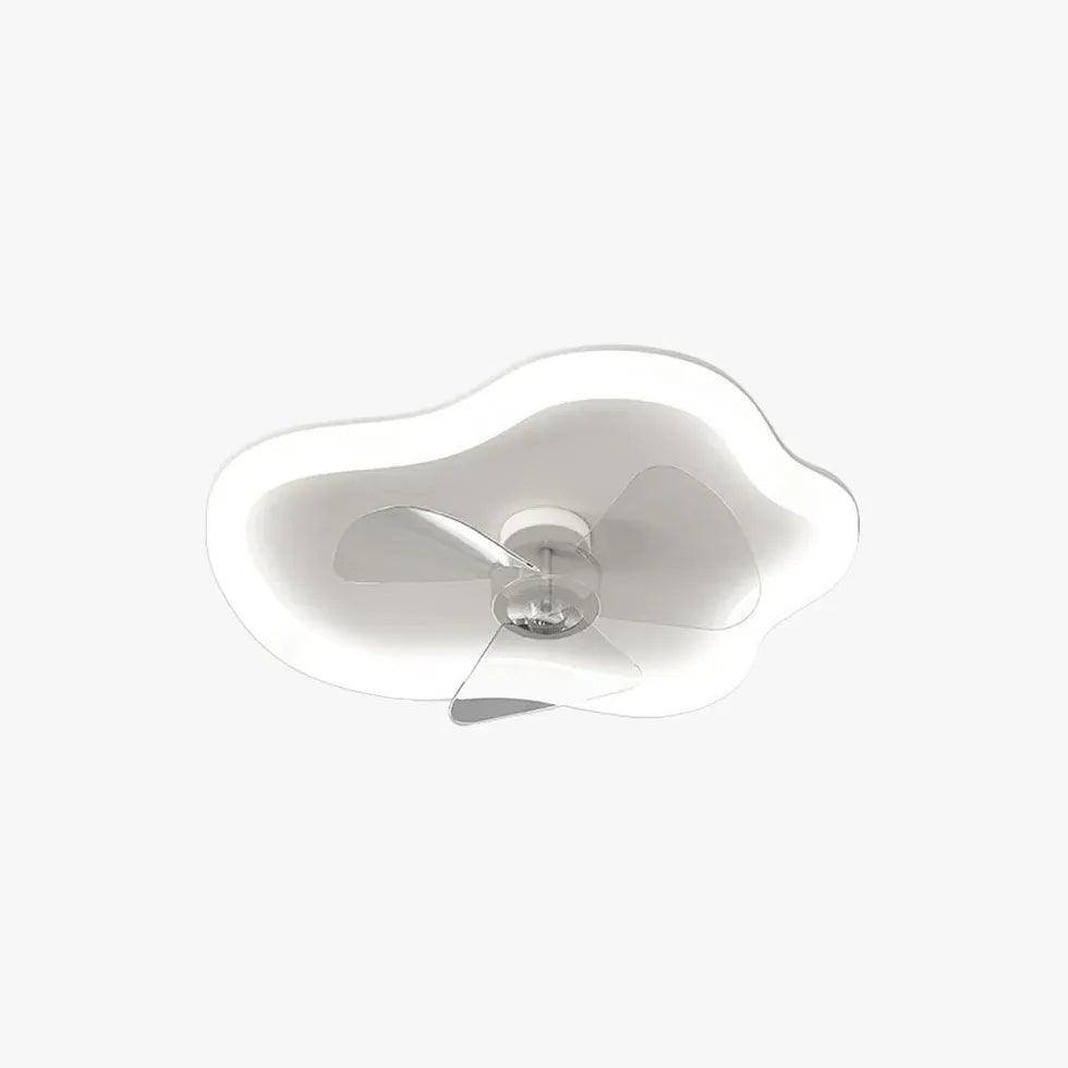 Versatility Bedroom White Ceiling Fan With Light - Clowas