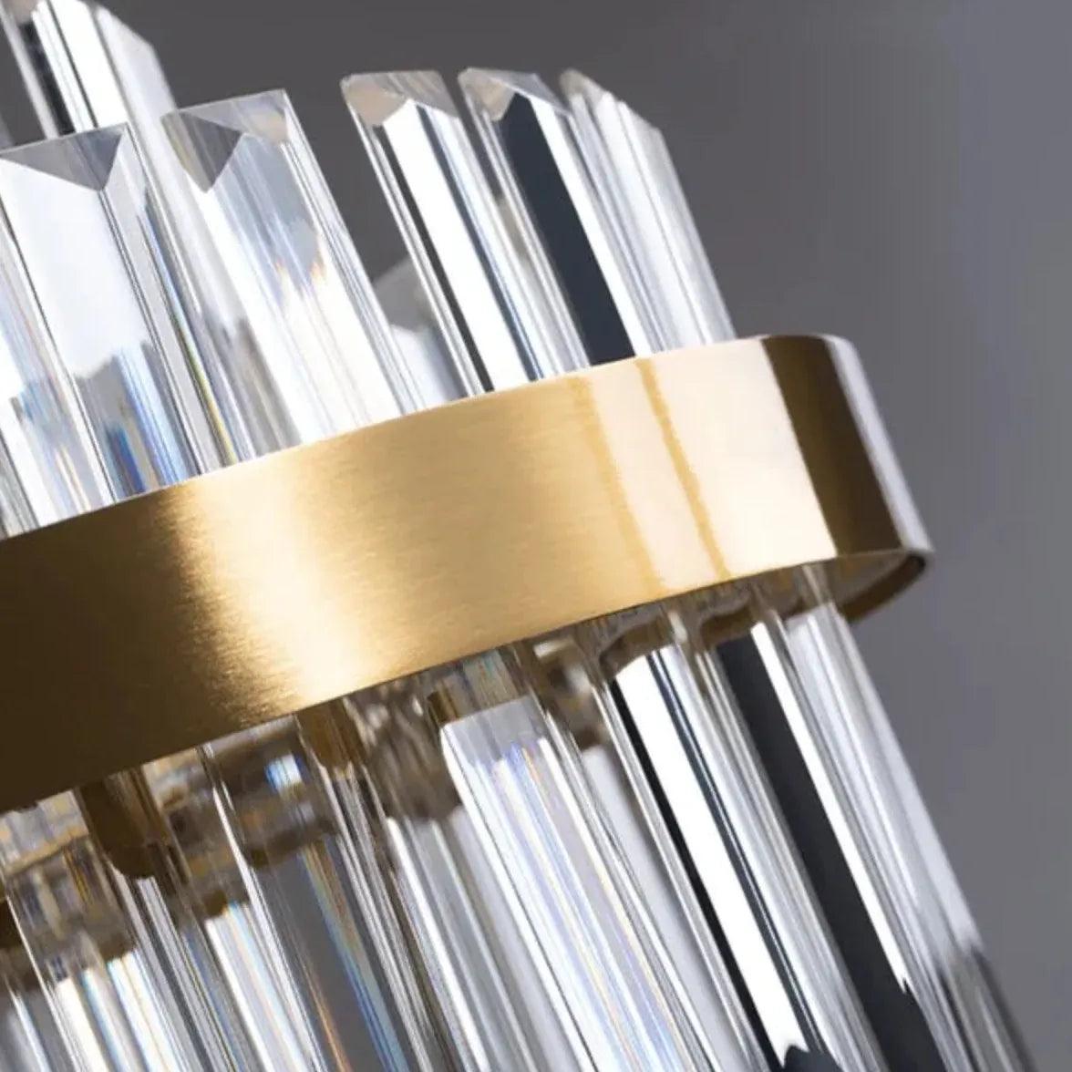 Vertical Flat Crystal Modern Pendant Light - Clowas