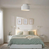 Modern White Wrinkled E27 Ceiling Light