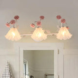 French Floral Bathroom Sconce Light IP44