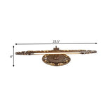 Vintage Brass Art Deco Wall Light for Bathroom