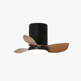 Retro Wooden Small Ceiling Fans With Lighting