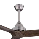 Three-blade wooden vintage dining room fan light - Clowas